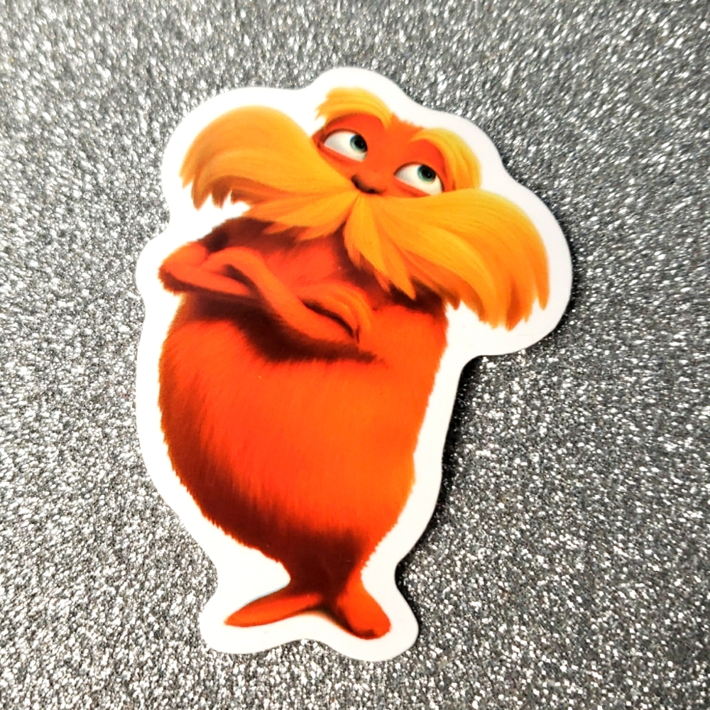 10/$10 LORAX waterproof sticker DR. SEUSS BOOK